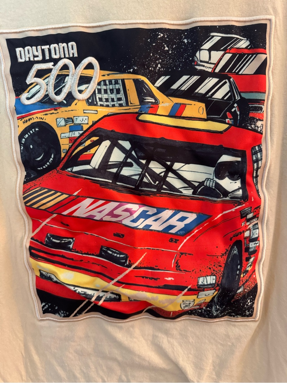 Nascar Red Graphic Daytona 500 Tee